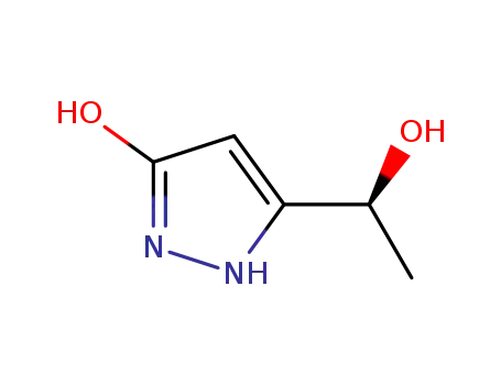 Molecular Structure of 367281-34-3 (1H-Pyrazole-3-methanol, 5-hydroxy-alpha-methyl-, (alphaS)- (9CI))