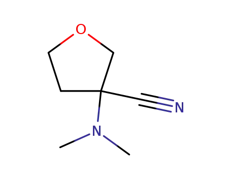 Molecular Structure of 176445-75-3 (3-cyano-3-dimethylamino-tetrahydrofurane)