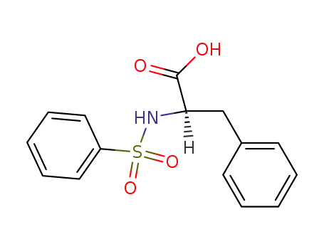Molecular Structure of 40279-94-5 (N-(Phenylsulfonyl)-D-phenylalanine)
