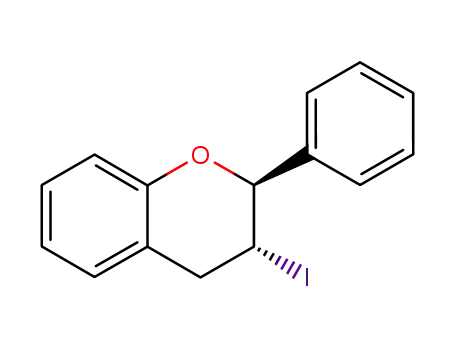 2H-1-Benzopyran, 3,4-dihydro-3-iodo-2-phenyl-, (2R,3S)-rel-