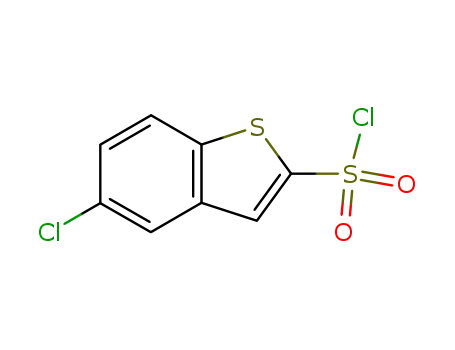 Molecular Structure of 128851-98-9 (Benzo[b]thiophene-2-sulfonyl chloride, 5-chloro-)