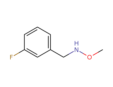 Molecular Structure of 543730-70-7 (Benzenemethanamine, 3-fluoro-N-methoxy- (9CI))