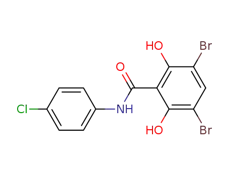 N-(4-chlorophenyl)-3,5-dibromo-2,6-dihydroxybenzamide