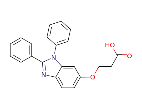 Molecular Structure of 350231-41-3 (3-[(1,2-diphenyl-1H-benzimidazol-6-yl)oxy]propanoic acid)