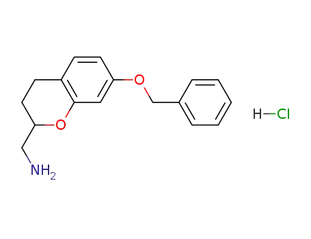 Molecular Structure of 507482-31-7 ([(7-Benzyloxy)chroman-2-yl]methylamine Hydrochloride)