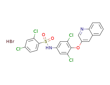 BrH*C<sub>21</sub>H<sub>12</sub>Cl<sub>4</sub>N<sub>2</sub>O<sub>3</sub>S