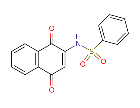 N-(1,4-dioxonaphthalen-2-yl)benzenesulfonamide cas  92858-56-5