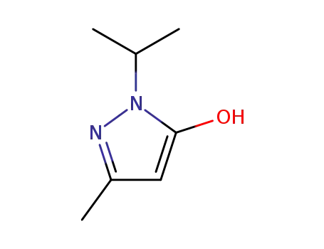 Molecular Structure of 934-49-6 (1H-Pyrazol-5-ol, 3-methyl-1-(1-methylethyl)-)