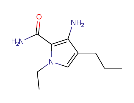 Molecular Structure of 950172-03-9 (3-AMino-1-ethyl-4-propyl-1H-pyrrole-2-carboxaMide)