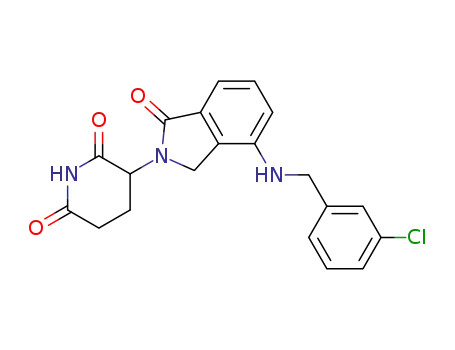 3-[4-(3-Chloro-benzylamino)-1-oxo-1,3-dihydro-isoindol-2-yl]-piperidine-2,6-dione