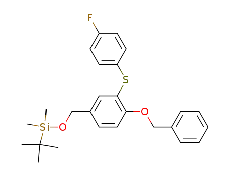 ({4-(benzyloxy)-3-[(4-fluorophenyl)sulphanyl]benzyl}oxy)(tert-butyl)dimethylsilane