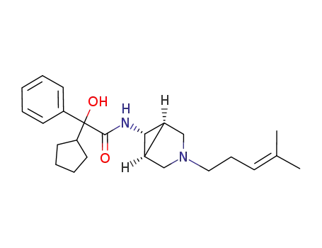 (1α, 5α, 6α)-6-N-(3-azabicyclo [3.1.0] hexyl-3-(4-methyl-3-pentenyl))-2-cyclopentyl-2-hydroxy-2-phenyl acetamide