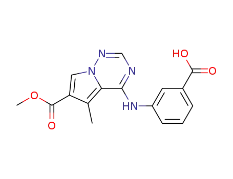 4-[(3-Carboxyphenyl)amino]-5-methylpyrrolo[2,1-f][1,2,4]triazine-6-carboxylic Acid Methyl Ester