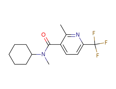 3-Pyridinecarboxamide, N-cyclohexyl-N,2-dimethyl-6-(trifluoromethyl)-