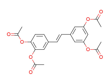 1,2-Benzenediol, 4-[2-[3,5-bis(acetyloxy)phenyl]ethenyl]-, diacetate, (E)-