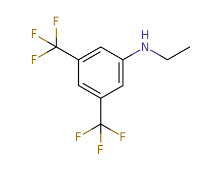 Molecular Structure of 49850-16-0 (3,5-BIS(TRIFLUOROMETHYL)-N-ETHYLANILINE)