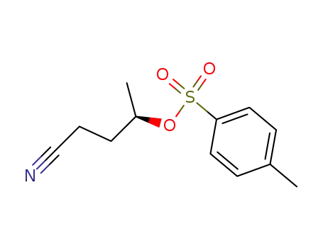R-3-O-p-toluenesulfonyl-pentanenitrile