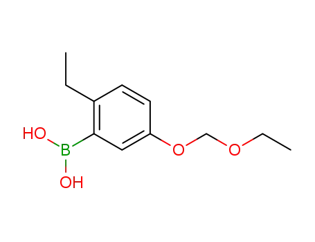 Molecular Structure of 540495-30-5 (Boronic acid, [5-(ethoxymethoxy)-2-ethylphenyl]- (9CI))