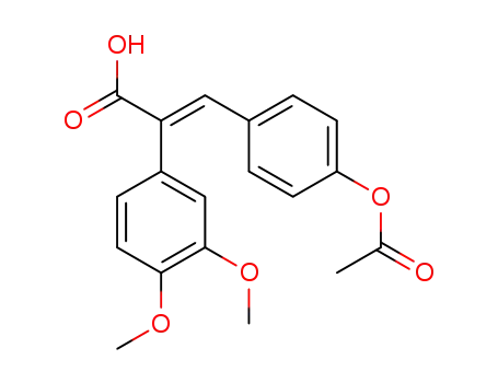 (E)-3-(4-acetyloxyphenyl)-2-(3,4-dimethoxyphenyl)prop-2-enoic acid