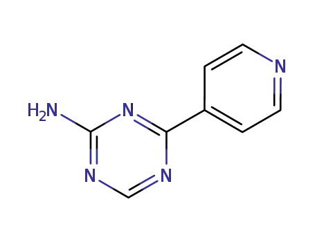 Molecular Structure of 143261-63-6 (1,3,5-Triazin-2-amine, 4-(4-pyridinyl)-)