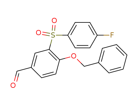 4-(benzyloxy)-3-[(4-fluorophenyl)sulphonyl]benzaldehyde