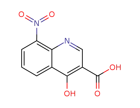 Molecular Structure of 35973-25-2 (4-Hydroxy-8-(hydroxy(oxido)amino)-3-quinolinecarboxylic acid)