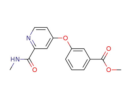 3-(2-methylcarbamoyl-pyridin-4-yloxy)-benzoic acid methyl ester