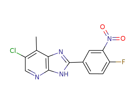 1H-Imidazo[4,5-b]pyridine, 6-chloro-2-(4-fluoro-3-nitrophenyl)-7-methyl-