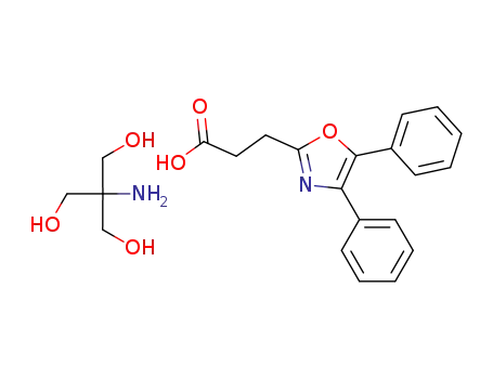4,5-diphenyl-2-oxazolepropanoic acid tris(hydroxymethyl)aminomethane salt
