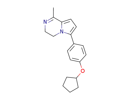 Pyrrolo[1,2-a]pyrazine,
6-[4-(cyclopentyloxy)phenyl]-3,4-dihydro-1-methyl-