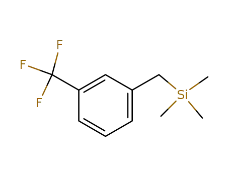 Molecular Structure of 458-07-1 (Silane, trimethyl[[3-(trifluoromethyl)phenyl]methyl]-)