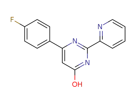 4-hydroxy-2-(pyridin-2-yl)-6-(4-fluorophenyl)-pyrimidine