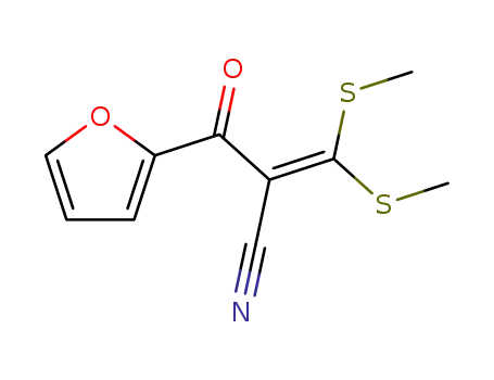 Molecular Structure of 62455-59-8 (2-(2-FURYLCARBONYL)-3,3-DI(METHYLTHIO)ACRYLONITRILE)