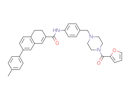 N-[4-[1-(2-furoyl)-4-piperazinylmethyl]phenyl]-7-(4-methylphenyl)-3,4-dihydronaphthalene-2-carboxamide