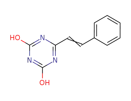 Molecular Structure of 1917-34-6 (6-[(E)-2-phenylethenyl]-1,3,5-triazine-2,4(1H,3H)-dione)