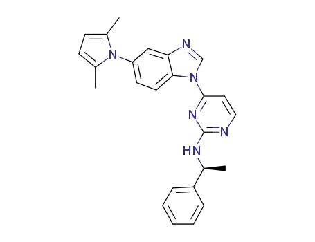2-[(S)-1-phenylethylamino]-4-[5-(2,5-dimethylpyrrol-1-yl)benzimidazol-1-yl]pyrimidine