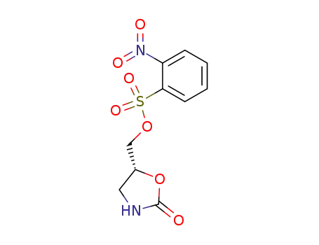 Benzenesulfonic acid, 2-nitro-, [(5R)-2-oxo-5-oxazolidinyl]methyl ester