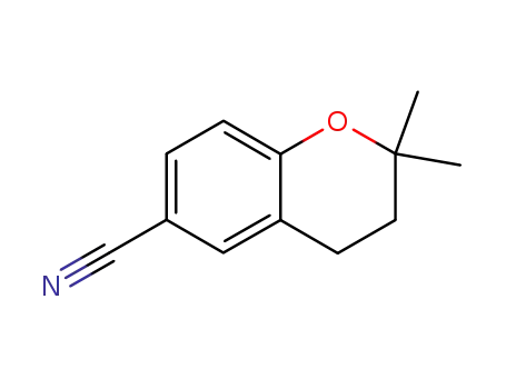Molecular Structure of 132685-98-4 (2H-1-Benzopyran-6-carbonitrile, 3,4-dihydro-2,2-dimethyl-)