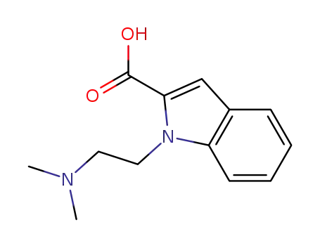 Molecular Structure of 136382-27-9 (1H-Indole-2-carboxylic acid, 1-[2-(dimethylamino)ethyl]-)