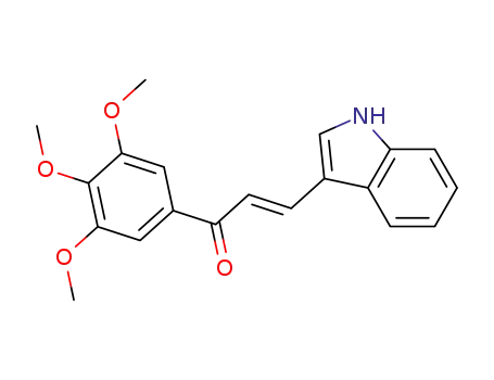 Molecular Structure of 170488-48-9 (2-Propen-1-one, 3-(1H-indol-3-yl)-1-(3,4,5-trimethoxyphenyl)-, (E)-)