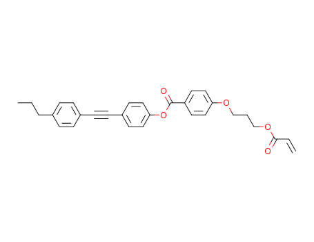 4-[3-[(1-Oxo-2-propenyl)oxy]propoxy]benzoic acid 4-[(4-propylphenyl)ethynyl]phenyl ester