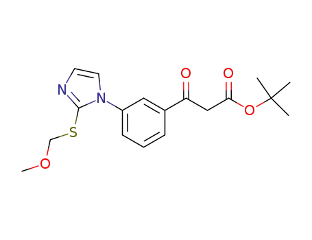 3-[3-(2-Methoxymethylsulfanyl-imidazol-1-yl)-phenyl]-3-oxo-propionic acid tert-butyl ester