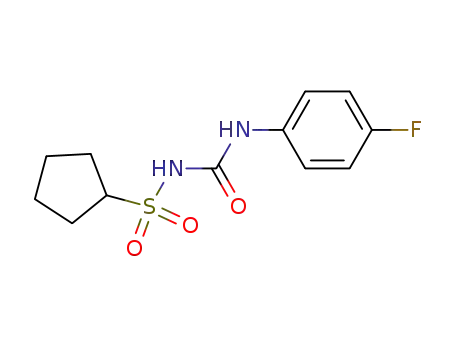 Molecular Structure of 139669-03-7 (Cyclopentanesulfonamide, N-[[(4-fluorophenyl)amino]carbonyl]-)
