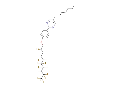 5-Octyl-2-[4-((R)-2-fluoro-5,5,6,6,7,7,8,8,9,9,10,10,10-tridecafluorodecyloxy)phenyl]pyrimidine