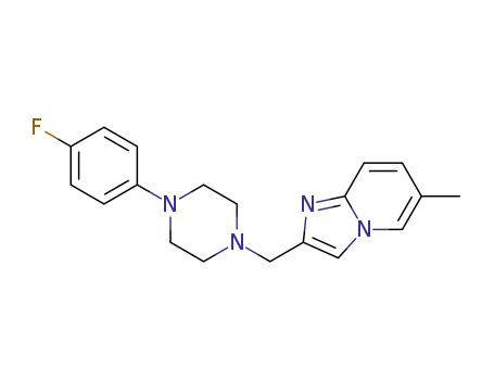 2-[[4-(4-Fluorophenyl)-1-piperazinyl]methyl]-6-methyl-imidazo[1,2-a]pyridine