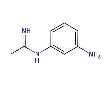 Molecular Structure of 180001-65-4 (Ethanimidamide, N-(3-aminophenyl)- (9CI))