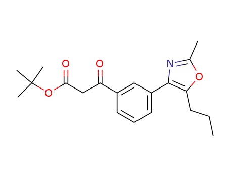 3-[3-(2-methyl-5-propyl-oxazol-4-yl)-phenyl]-3-oxo-propionic acid tert-butyl ester