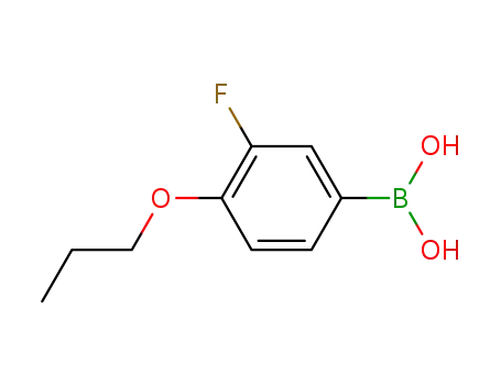 Molecular Structure of 192376-68-4 (3-Fluoro-4-propoxyphenylboronic acid)