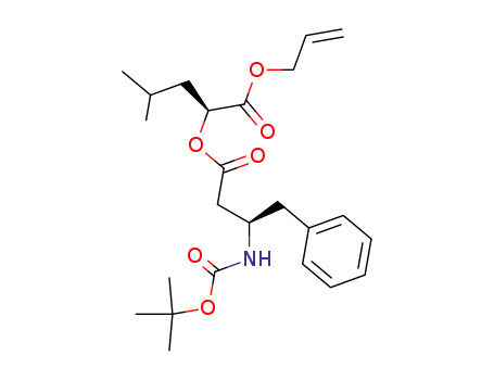 Molecular Structure of 193070-97-2 (allyl (2S)-2-[3'-N-(tert-Butoxycarbonyl)amino-3'-(R)-benzylpropanoyloxy]-4-methylpentanoate)