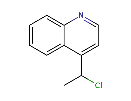 Molecular Structure of 117125-17-4 (Quinoline, 4-(1-chloroethyl)-)